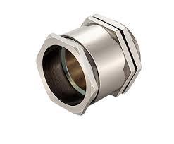 Single Compression Cable Gland - Electro Nickel Plated Brass, Natural Rubber Seal | Indoor & Outdoor Use For Armored & Un-armored Cables, Multiple Thread Types Available