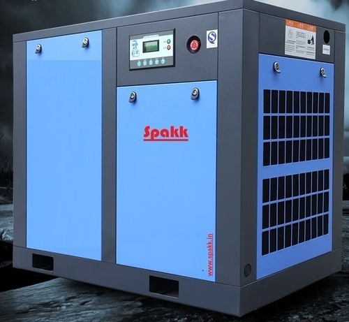 Spakk Direct Driven Screw Type Air Compressor - 1000mmH x 1080mmL x 750mmW, 350kg Weight, 415V AC Power | Silent Operation, Low Maintenance, Intelligent Control System, Reliable Design