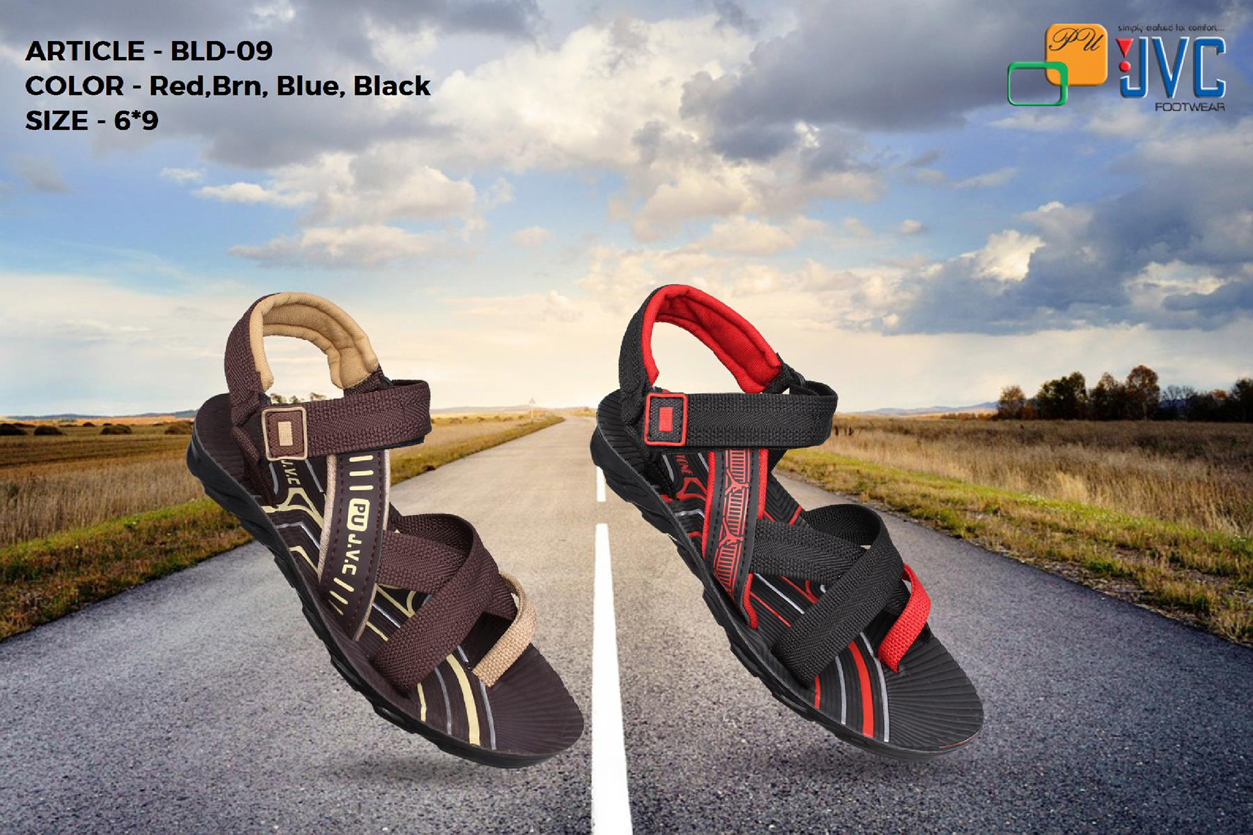 Fabric Men Pu Sandal