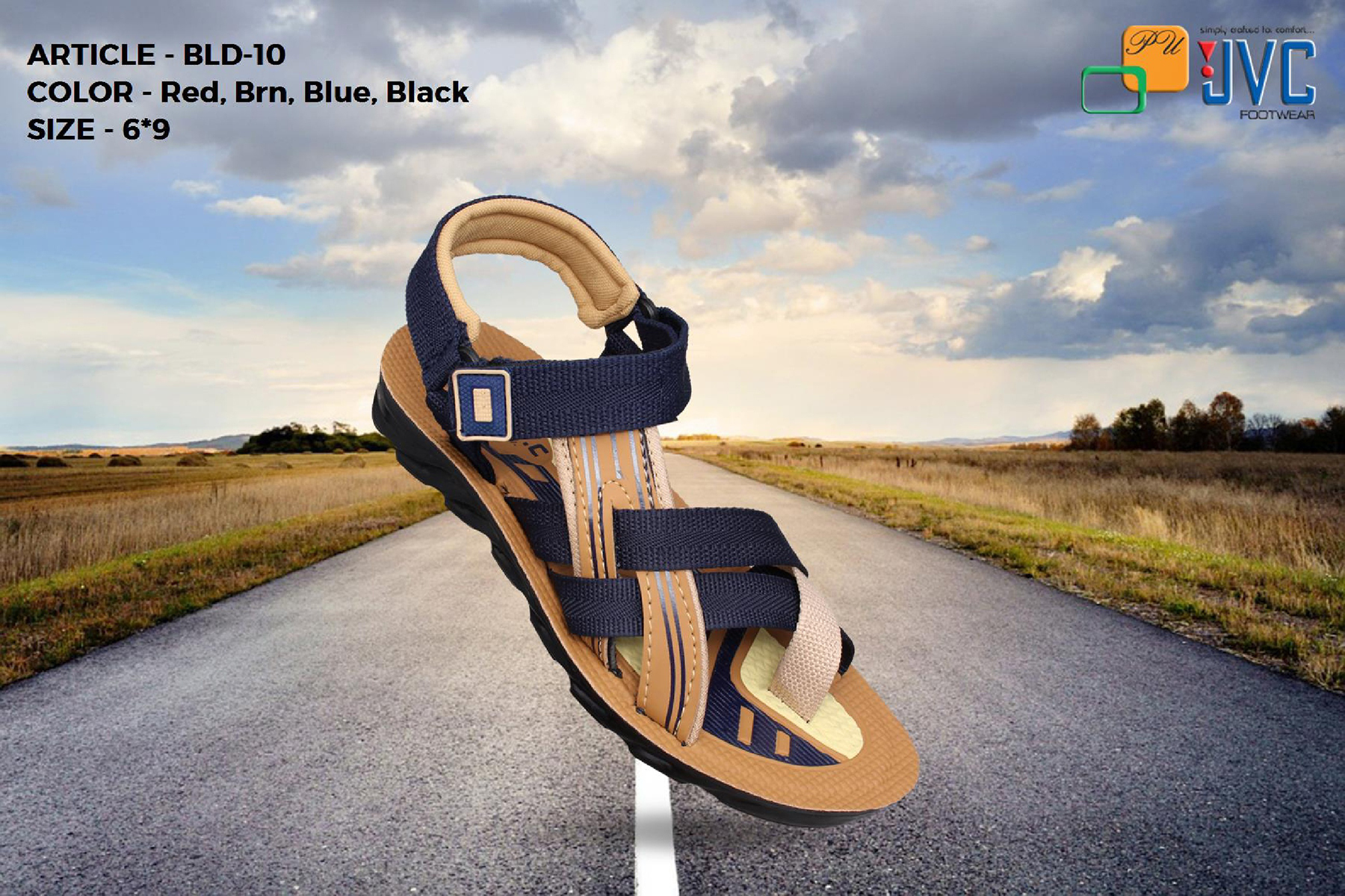Fabric Men Pu Sandal