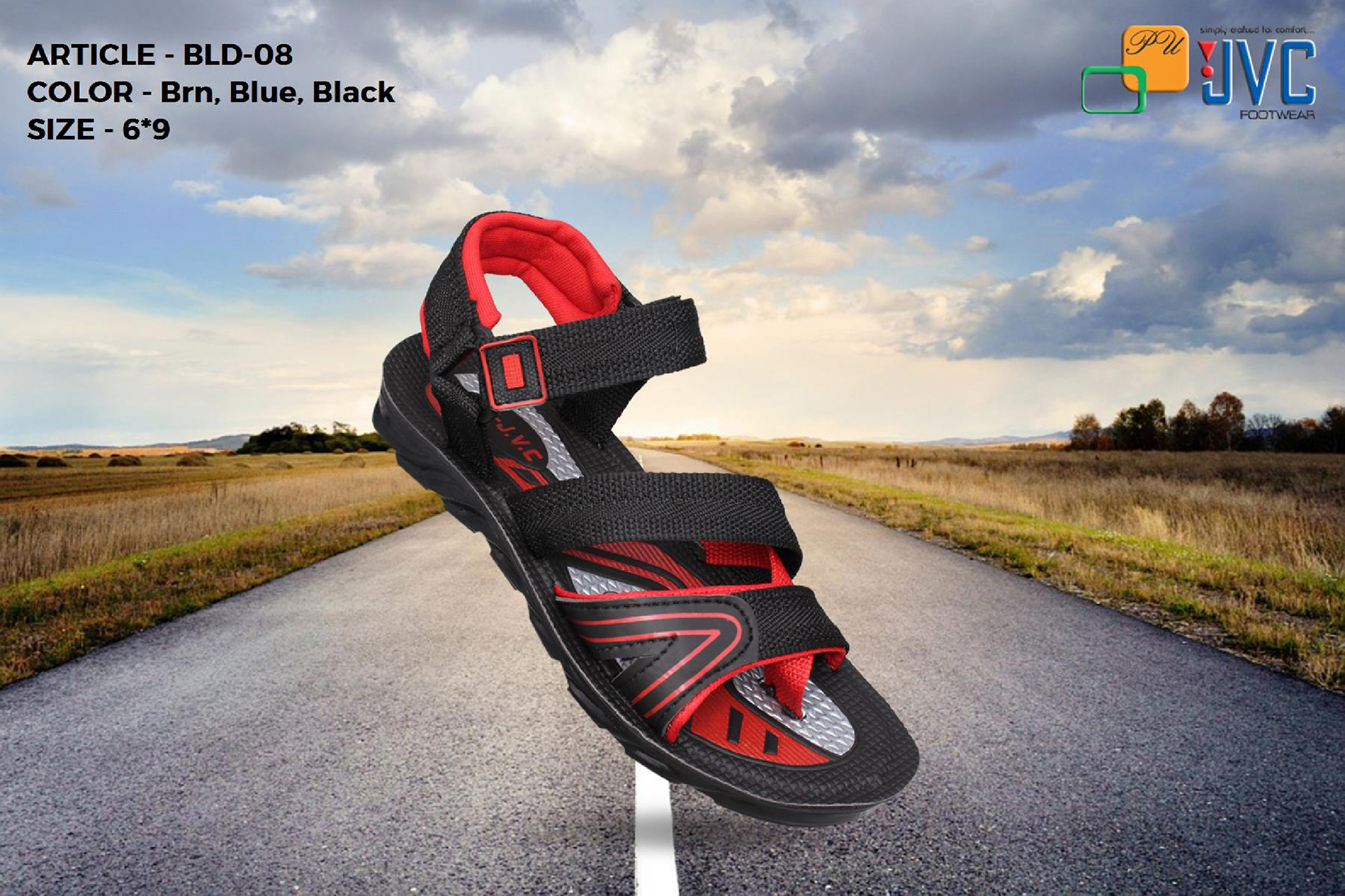 Fabric Men Pu Sandal