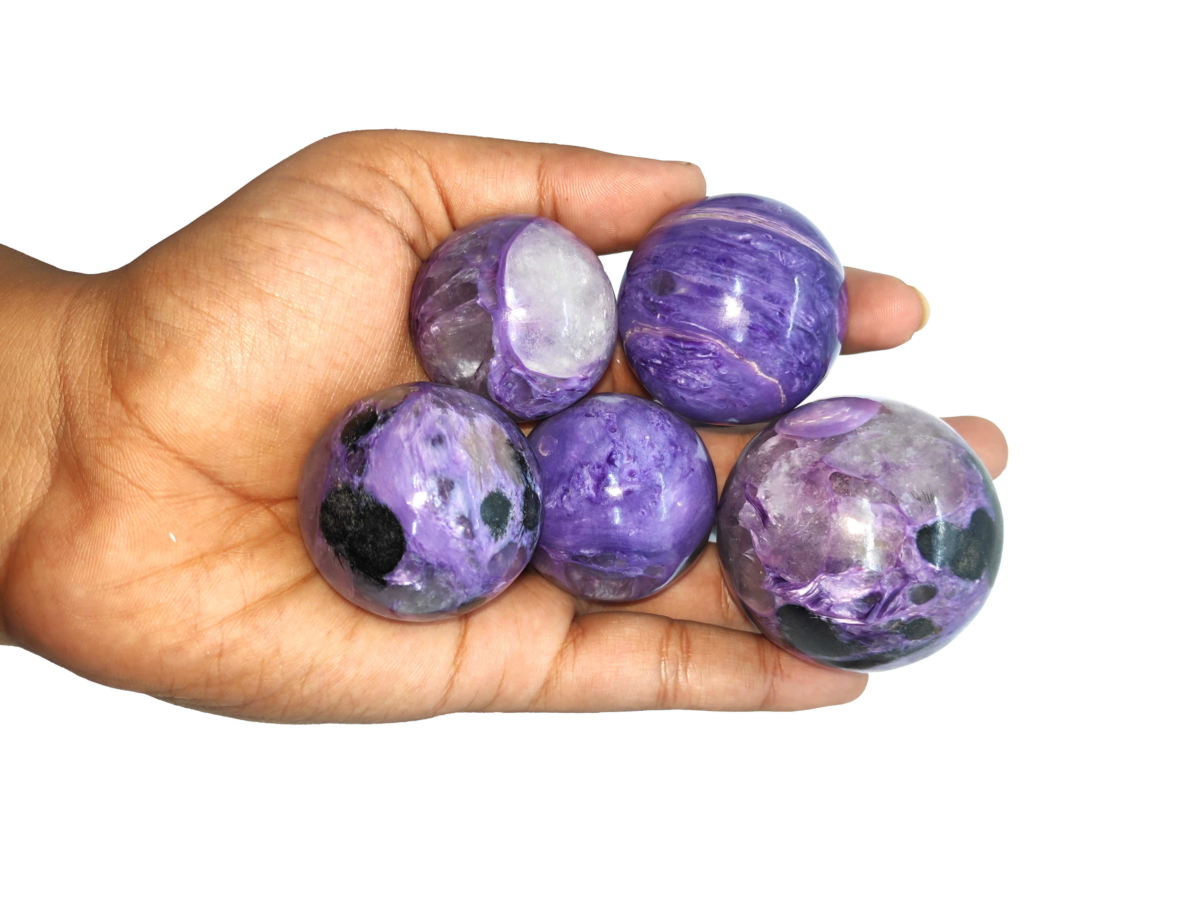Charoite Spheres