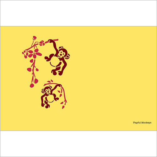 चंचल मंकी स्टैंसिल