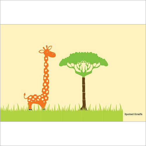 स्पॉटेड जिराफ़ स्टैंसिल