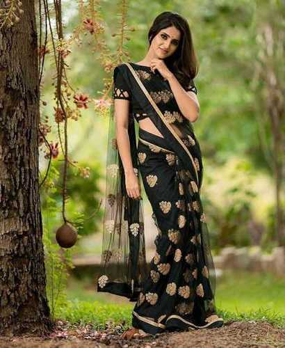 मल्टी कलर लेडीज़ सीक्वेंस साड़ी