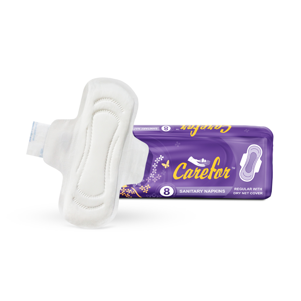 Sanitary Napkins - Cotton Blend Single Use Ideal For Women | Disposable Personal Care Solution Store In A Dry Place