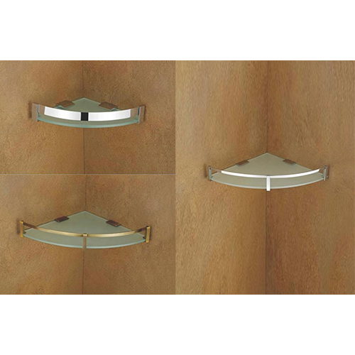 कॉर्नर ग्लास शेल्फ