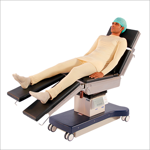 Hydraulic Operating Table - Stainless Steel, Digital Control Panel, 4 Sections with Footrest and Armrests