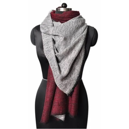 Acrylic Poly Cotton Reversible Stole