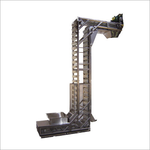 Z Type Bucket Elevator - Stainless Steel, 15 Feet Elevation Height, 1-2 Ton Capacity | Semi-Automatic System, Corrosion-Resistant Coating, Z-Type Structure