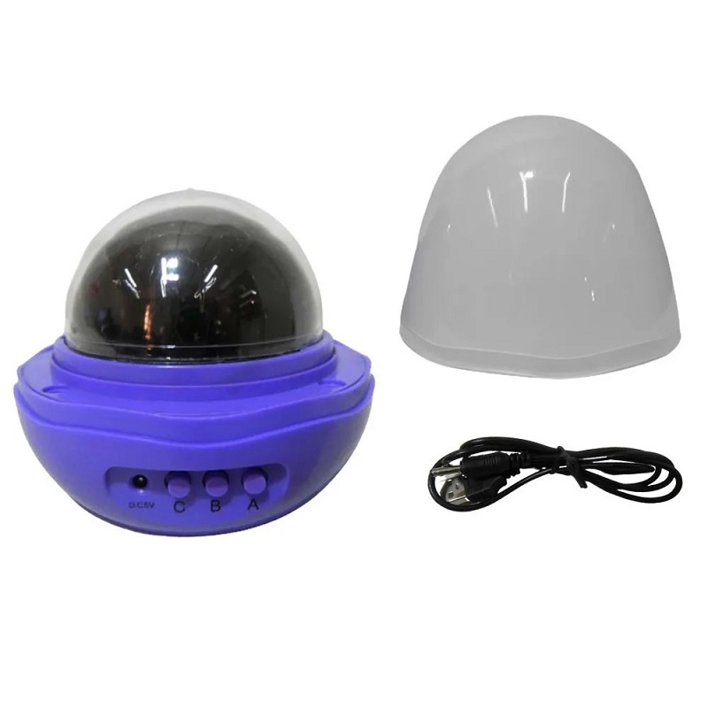 Star & Moon Master Projector Light - Plastic | 12 X 13 Cm Dimensions, Random Shade, Ideal For Bathroom Ambiance And Relaxation