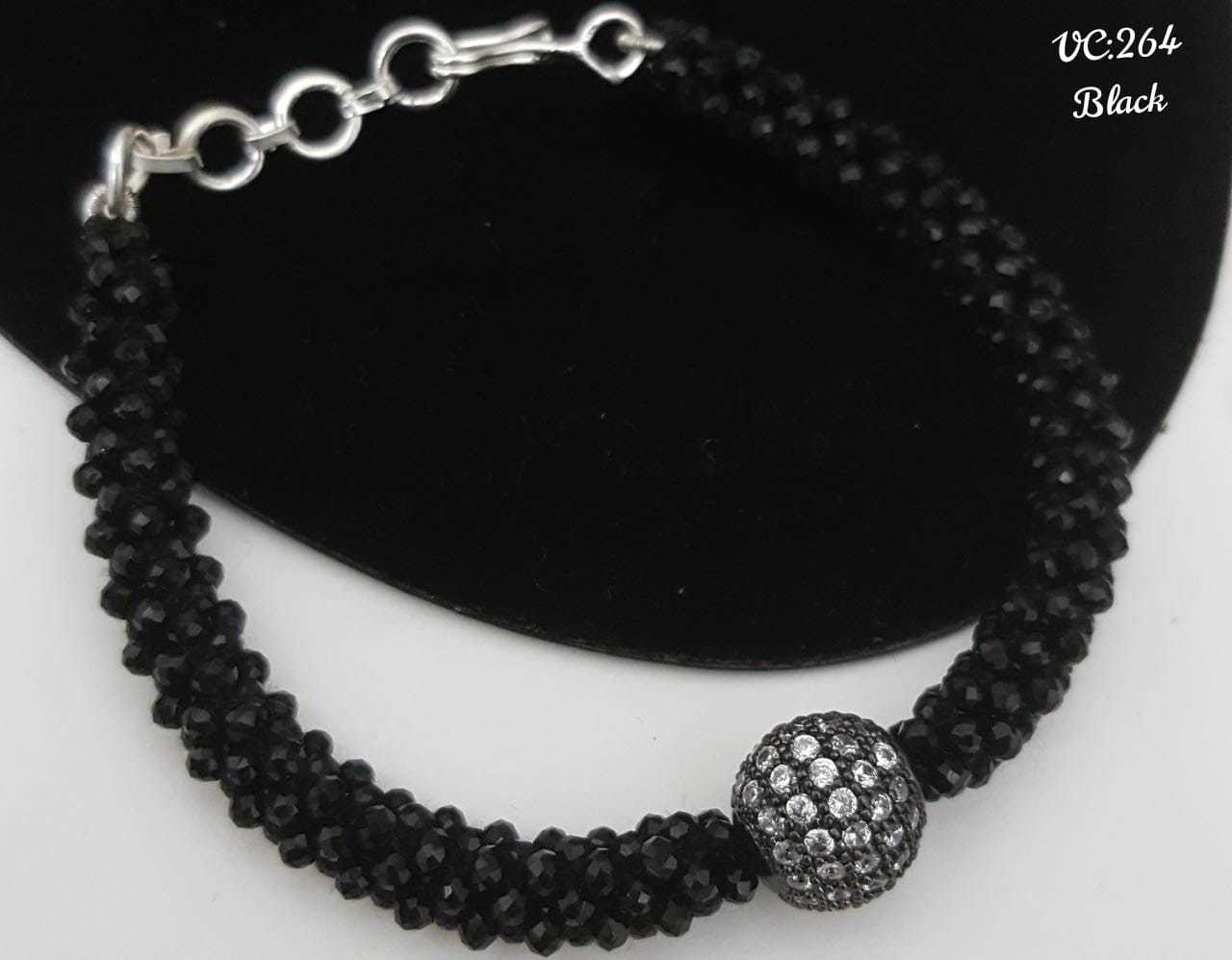 Antique Bracelet - Black Rodium Plated With Exclusive Antique Beads | Elegant Design For Women, Perfect Gift For Parties And Special Occasions
