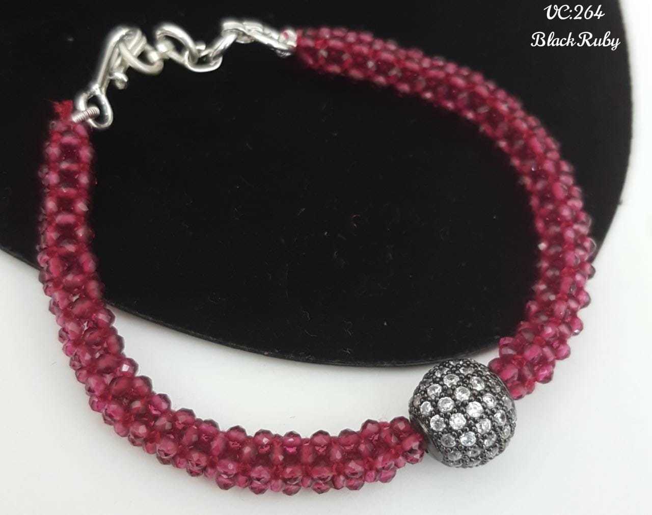 Antique Bracelet - Black Rodium Plated With Exclusive Antique Beads | Elegant Design For Women, Perfect Gift For Parties And Special Occasions