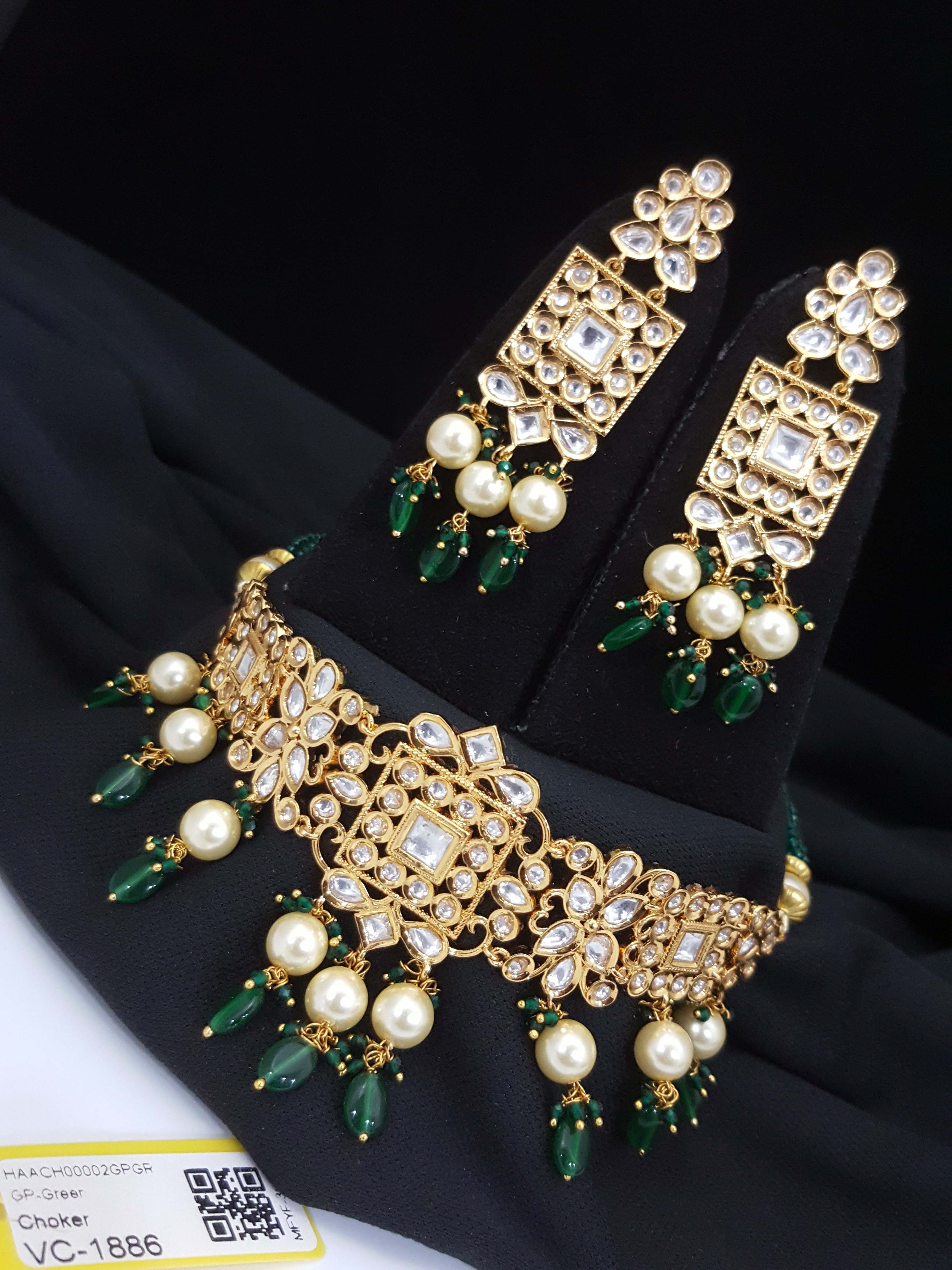 Kundan Necklace Set - Gold Plated, 16 Inches Length, Burgundy Color | Elegant Design, Stunning Stones, Perfect For Festive Wear & Special Occasions