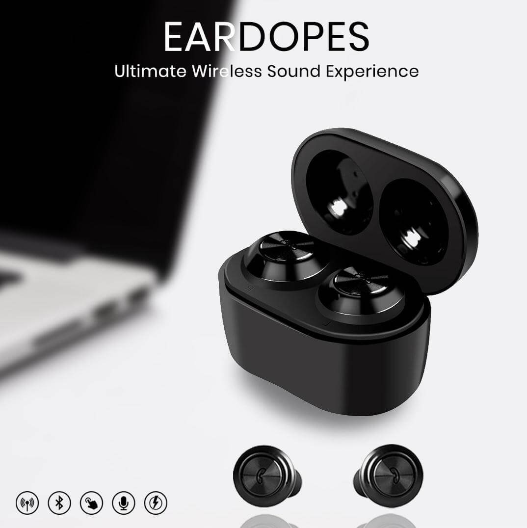 Black Bluetooth Eardopes