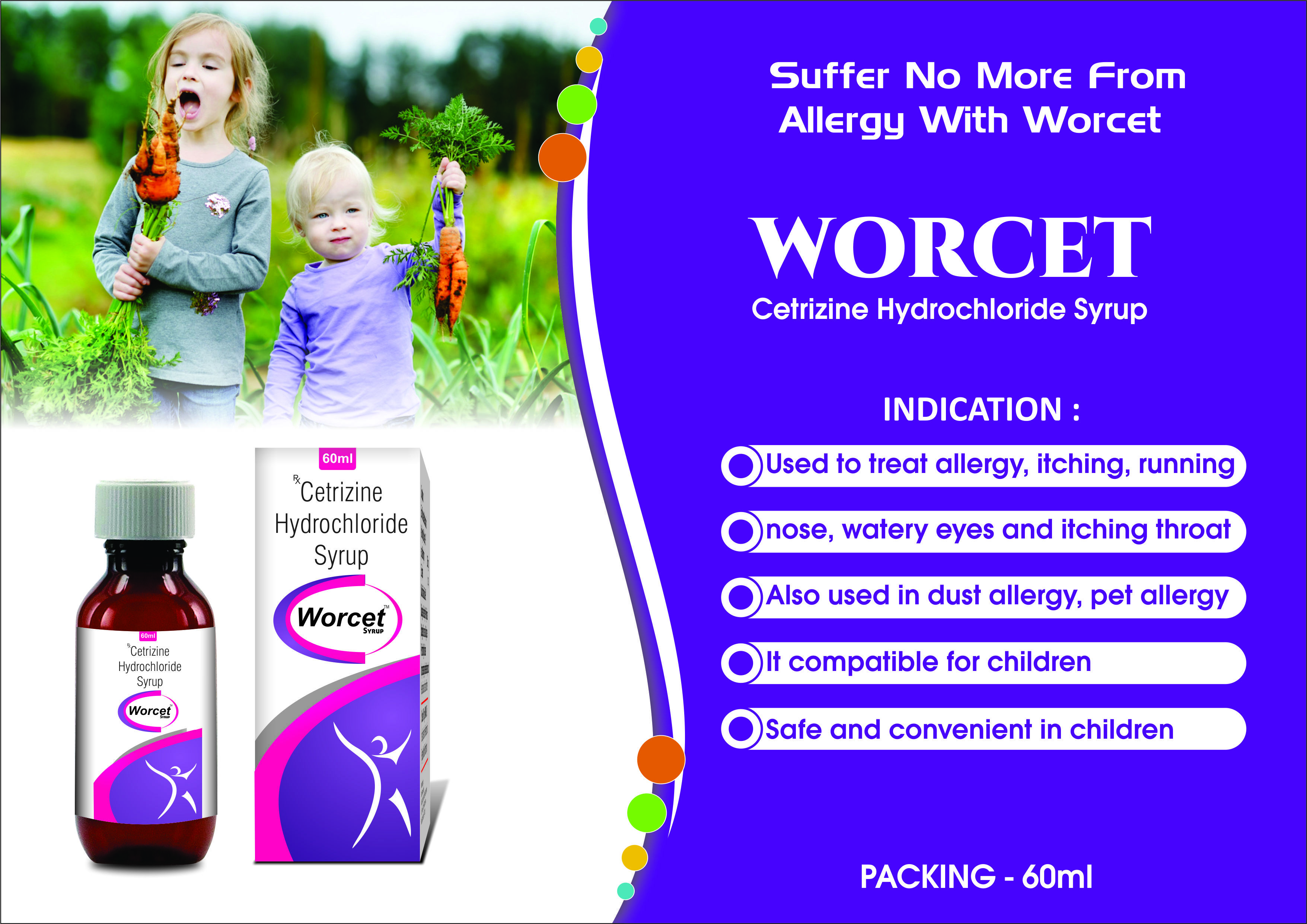 Truworth Worcet (Cetirizine Suspension Oral Drops) - Cas No: 117976-89-3
