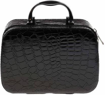 Cosmetic Storage Organizer - Pu Leather, 20 X 8 X 15 Cm | Includes 3 Olive, 3 Orange, 3 Black, 3 Pink, 3 Red, Zipper Top Design