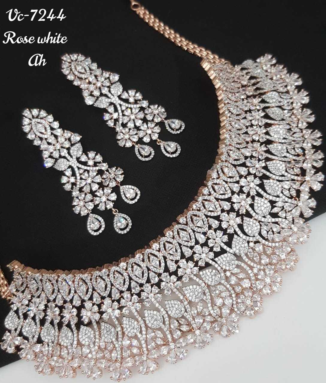 American Diamond Necklace Set at INR in Mumbai Vivah