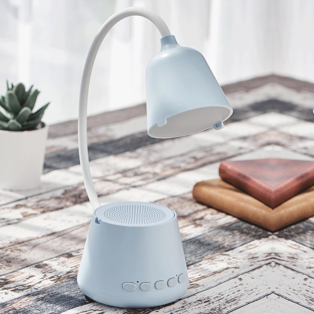 Abs Plastic Led Lamp With Bluetooth Speaker