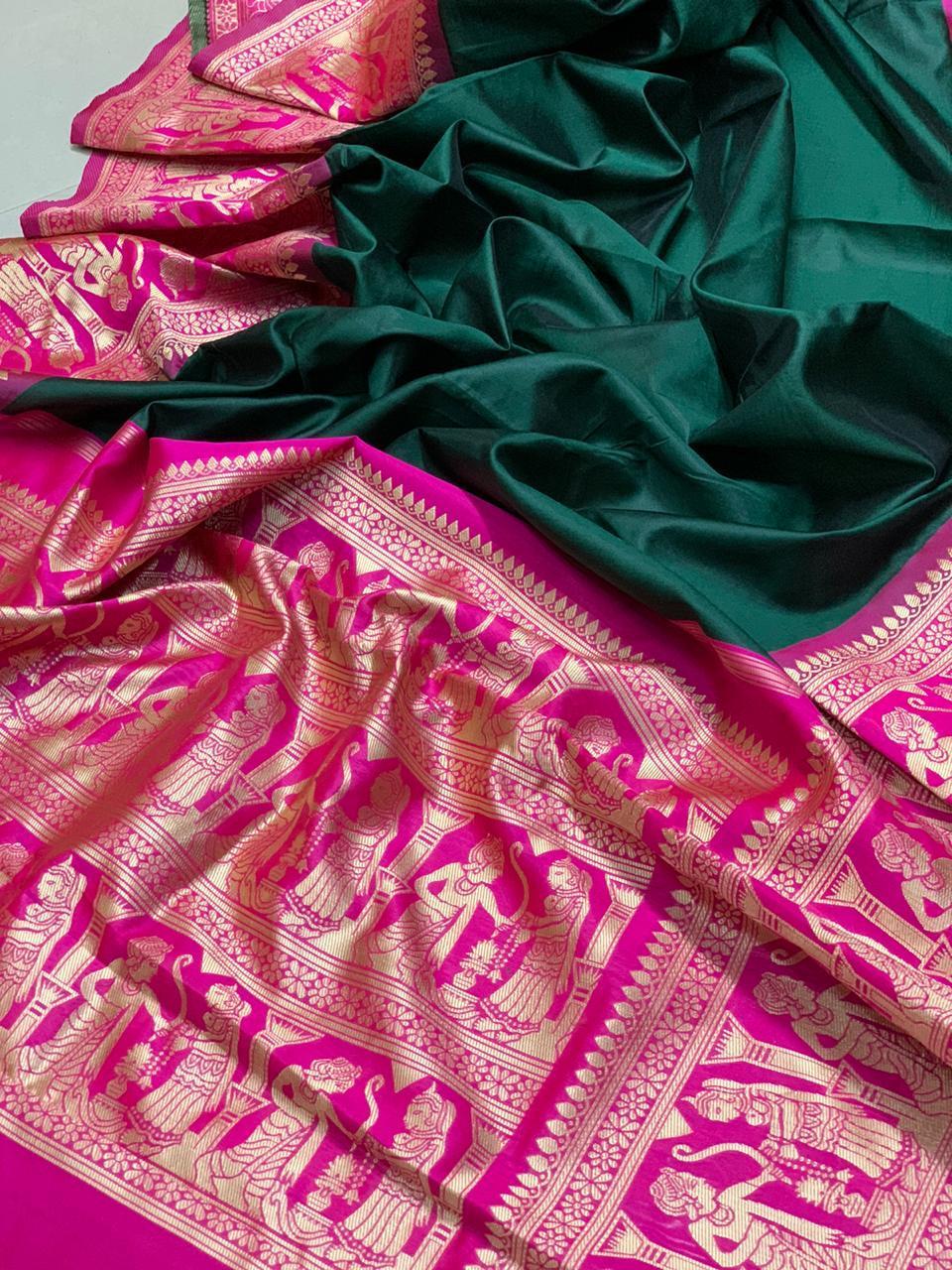 Multi Colour Border Pattern Saree