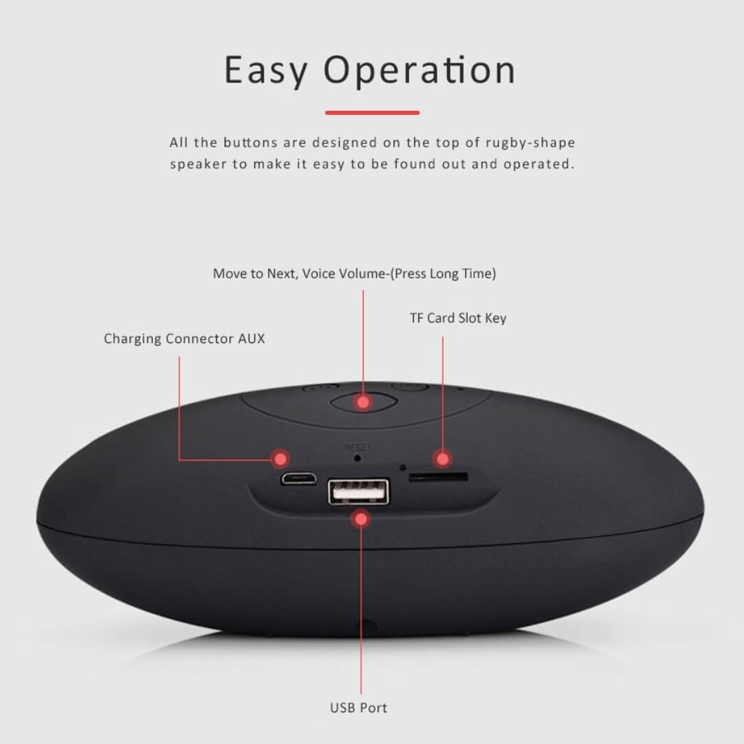 Mini X6 Bluetooth Speaker - Plastic, Standard Size | Wireless Bluetooth Connection, Hifi Sound, Multi-pattern Music Play, Fm Radio Function