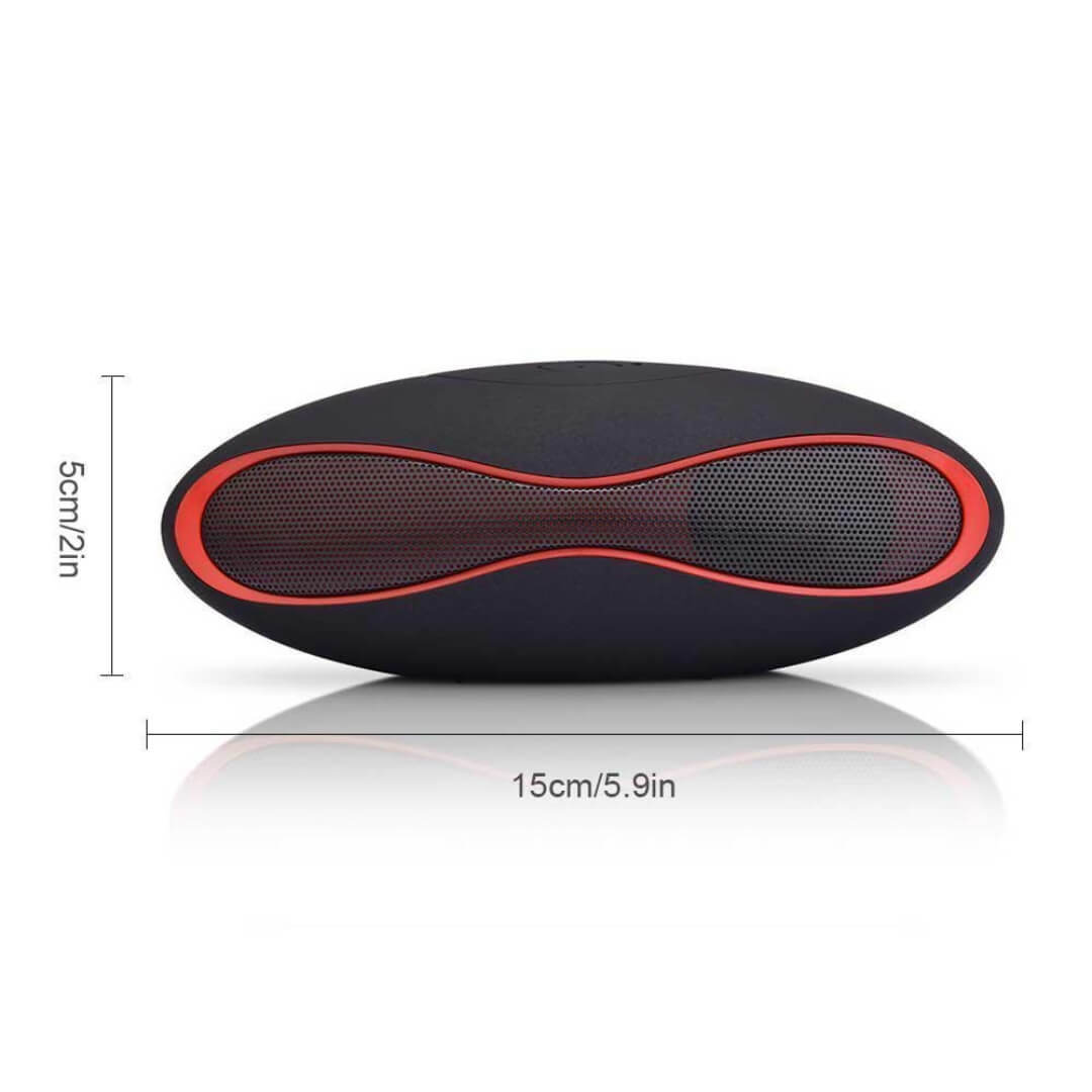 Mini X6 Bluetooth Speaker - Plastic, Standard Size | Wireless Bluetooth Connection, Hifi Sound, Multi-pattern Music Play, Fm Radio Function