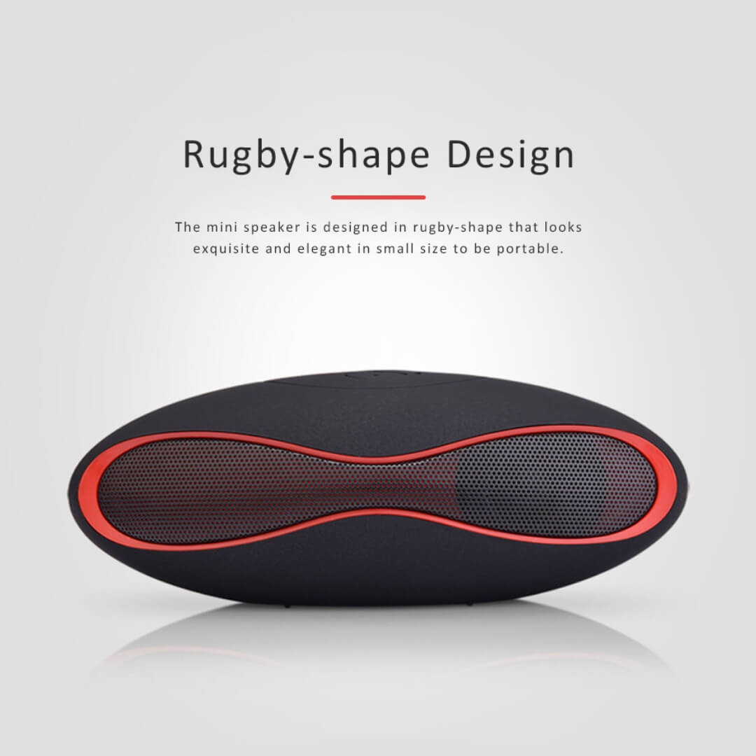Mini X6 Bluetooth Speaker - Plastic, Standard Size | Wireless Bluetooth Connection, Hifi Sound, Multi-pattern Music Play, Fm Radio Function
