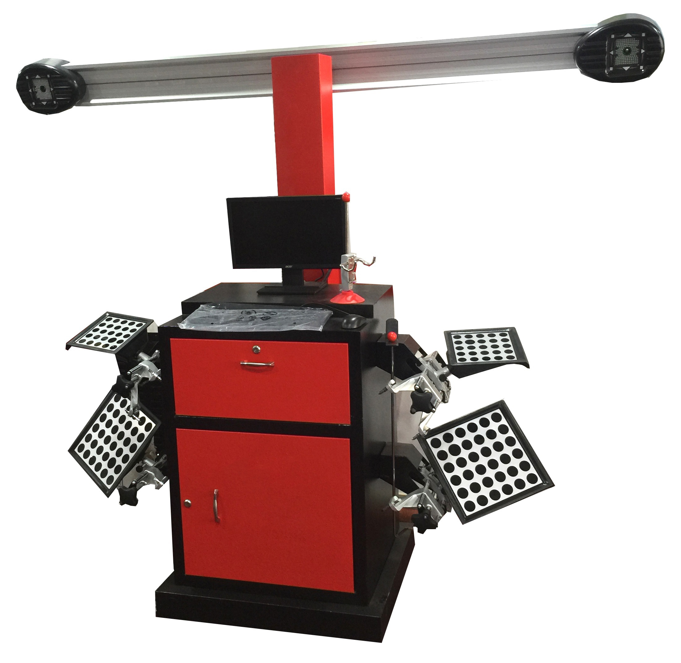 Ezytek 3d Wheel Alignment Machine - 4,000 Lifting Capacity, 10 Ft Width, 5 Ft Height | High-precision Target Disk, Adjustable Camera Bar Angle, Advanced 3d-tech Compensation