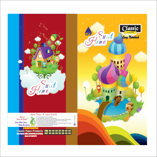 School Students Notebook - Paper, Rectangular Shape, Printed Style | Ideal For School And College Use, Available In Custom Quantities