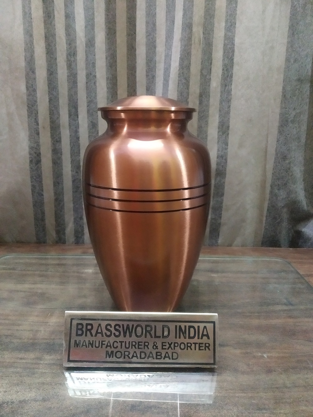 Brass Adult Classic Cremation Urn