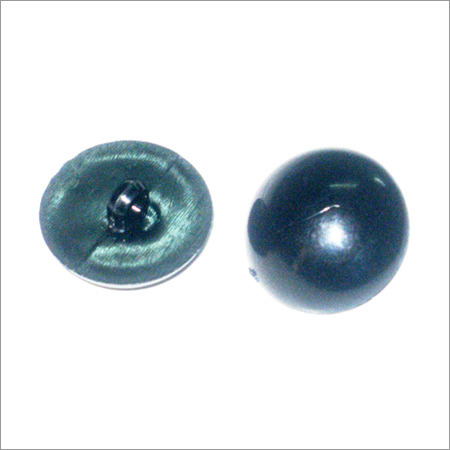 Nylon Button - Round Flatback Design, Black Color | Lightweight, Easy to Tuck, Seamless Finishing