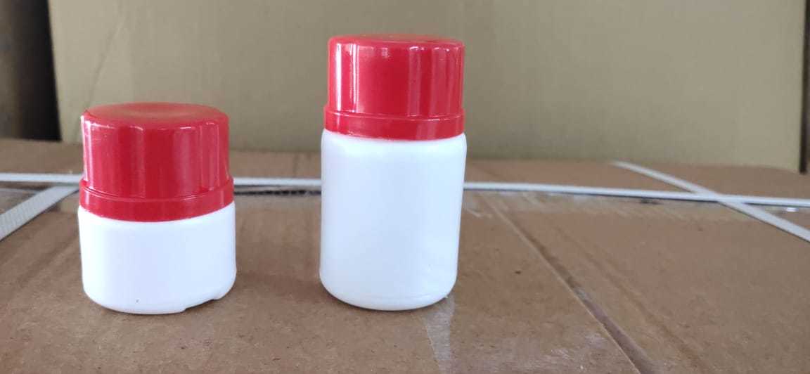 Plastic Tablet Bottle - Synthetic Plastic, 100 Ml Size, Milky White Color | Child-lock And Simple Cap, Easy Open End, 2-week Warranty