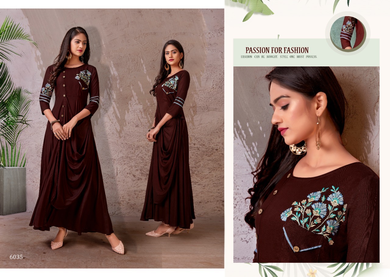 Dry Cleaning Fame Vol-2 14kg Heavy Riyon Long Kurti