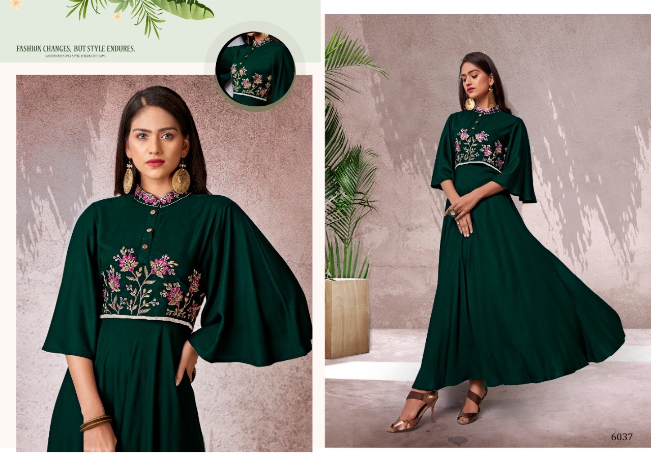 Dry Cleaning Fame Vol-2 14kg Heavy Riyon Long Kurti
