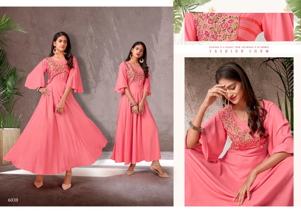 Dry Cleaning Fame Vol-2 14kg Heavy Riyon Long Kurti