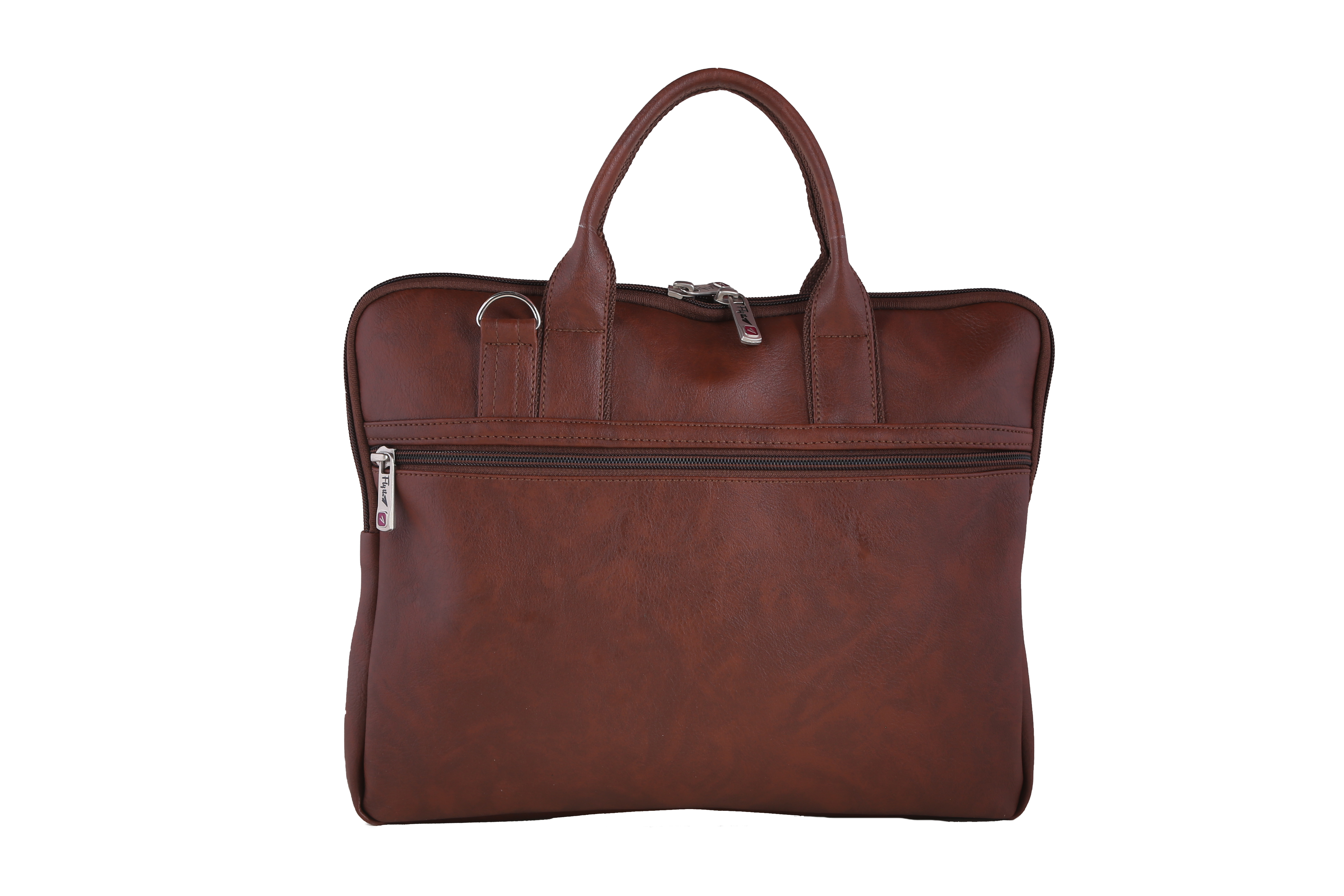 Laptop Bag - Leather, 14x9x2.5 Inches | Black And Tan, Water-resistant Hard Shell, Soft Cushioned Interior, Multiple Pocket Slots