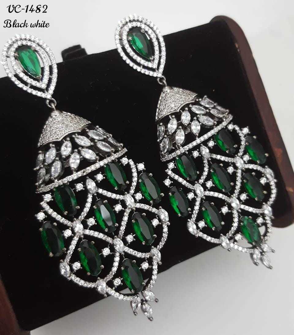 Rodium Ad Earrings Excellent