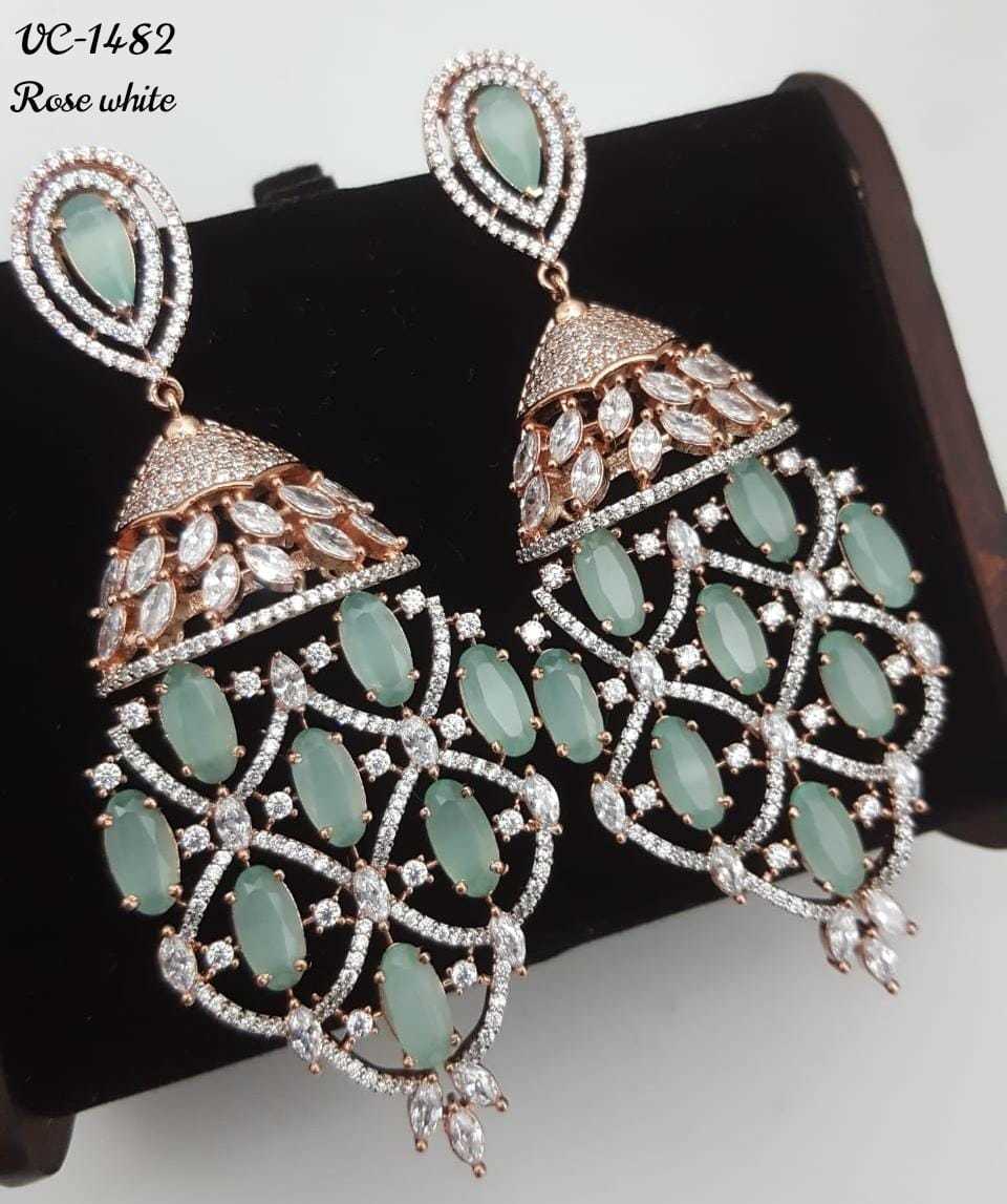 Rodium Ad Earrings Excellent