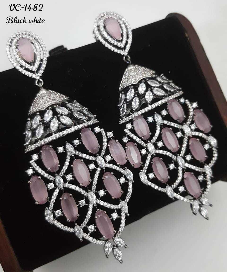 Rodium Ad Earrings Excellent