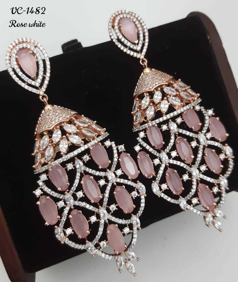 Rodium Ad Earrings Excellent