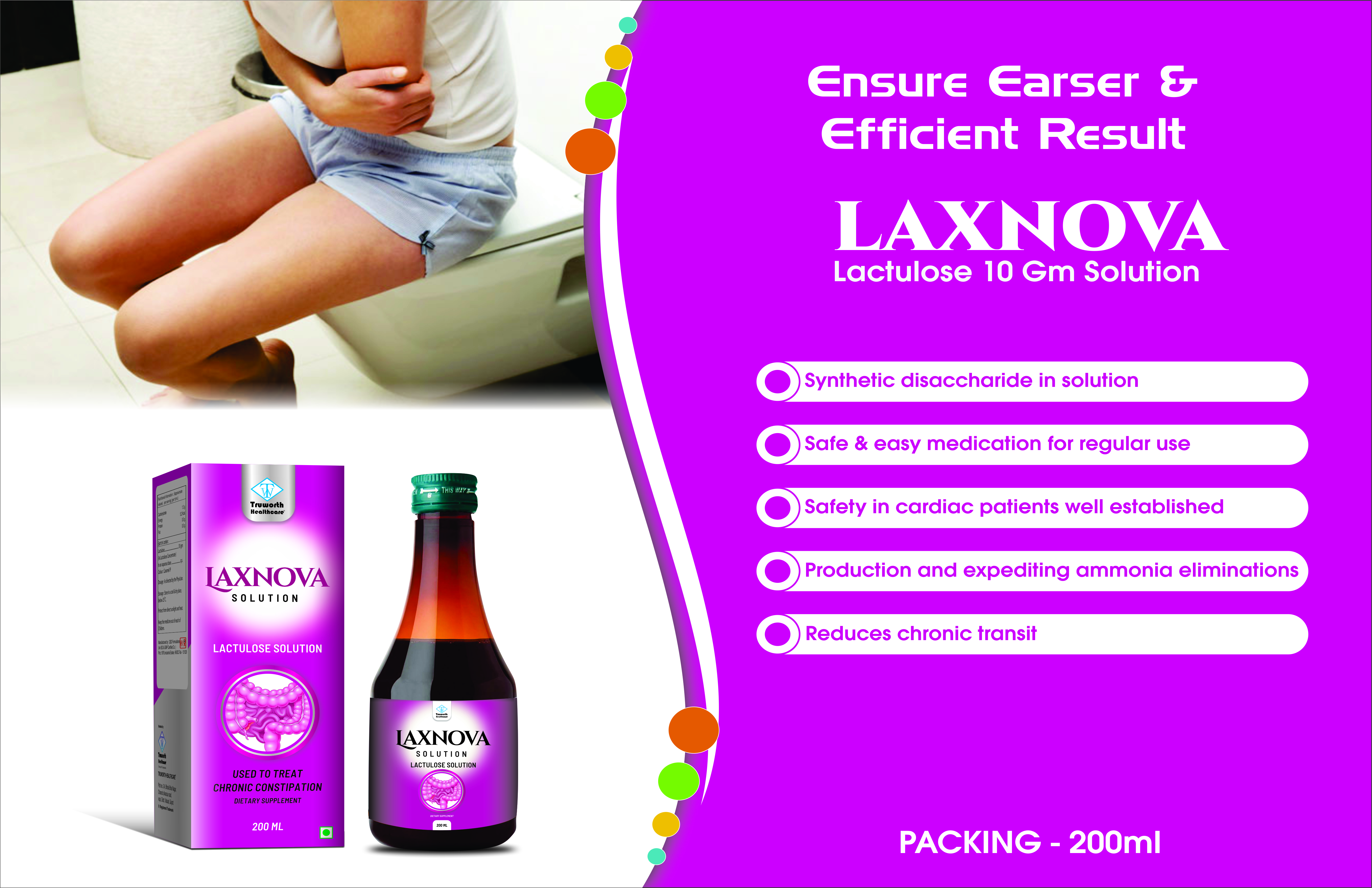 Truworth Laxnova Solution(lactulose Solution) - Age Group: For Adults