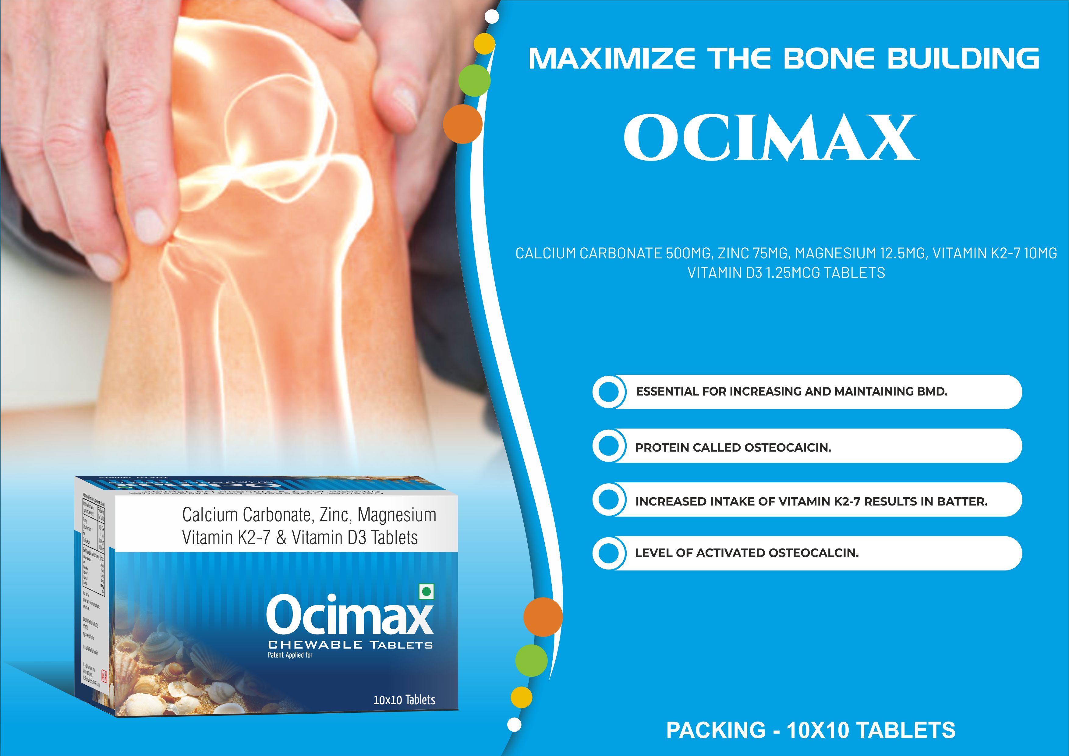 Truworth Ocimax Tablet (Calcium Citrate Maleate , Zinc & Magnesium Tablets ) - Cas No: 1314-13-2