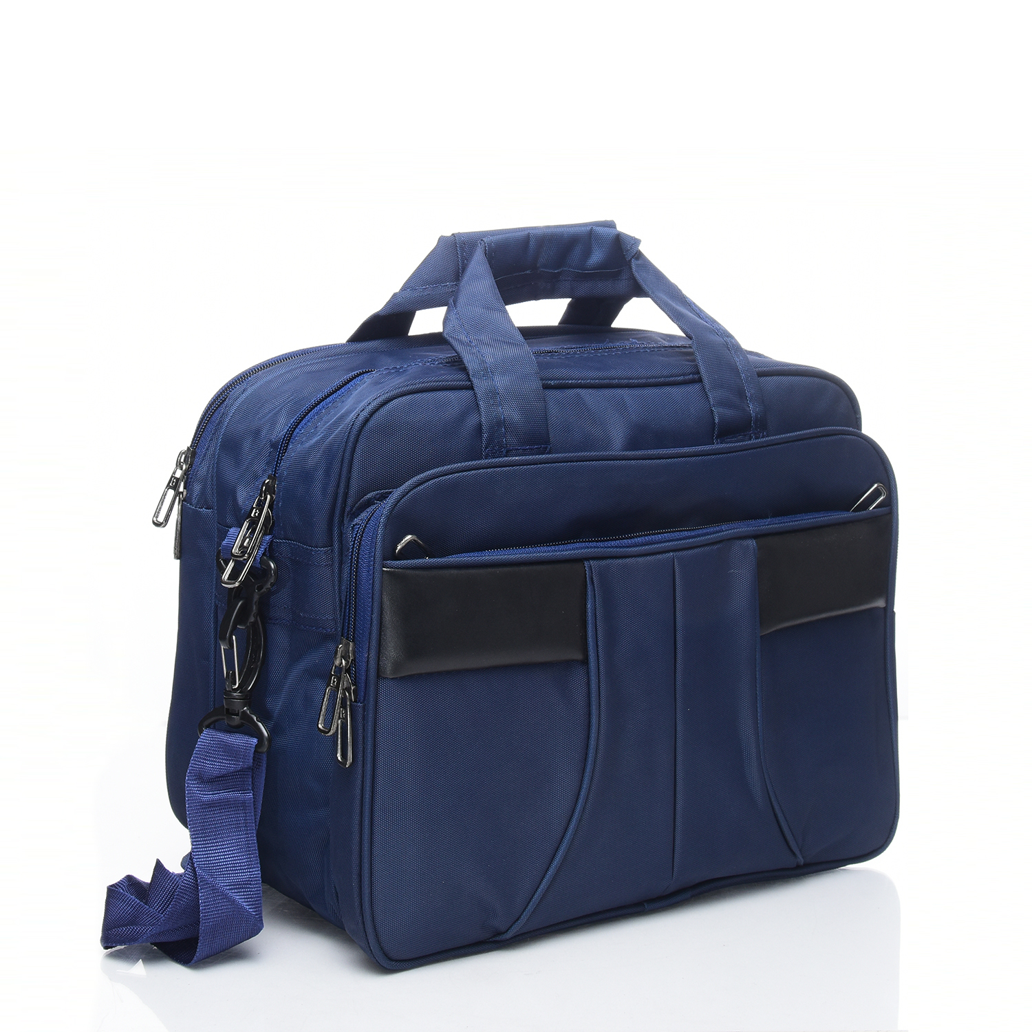Blue Office Bag - Fabric, 14x11x6 Inches, Blue | High Strength, Alluring Appearance, Highly Spacious, Extremely Durable, 500 Grams