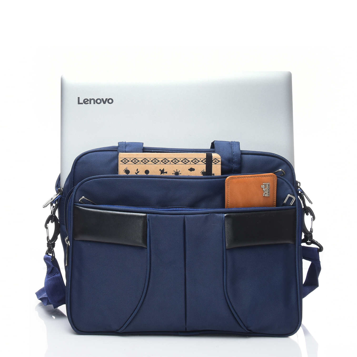Blue Office Bag - Fabric, 14x11x6 Inches, Blue | High Strength, Alluring Appearance, Highly Spacious, Extremely Durable, 500 Grams