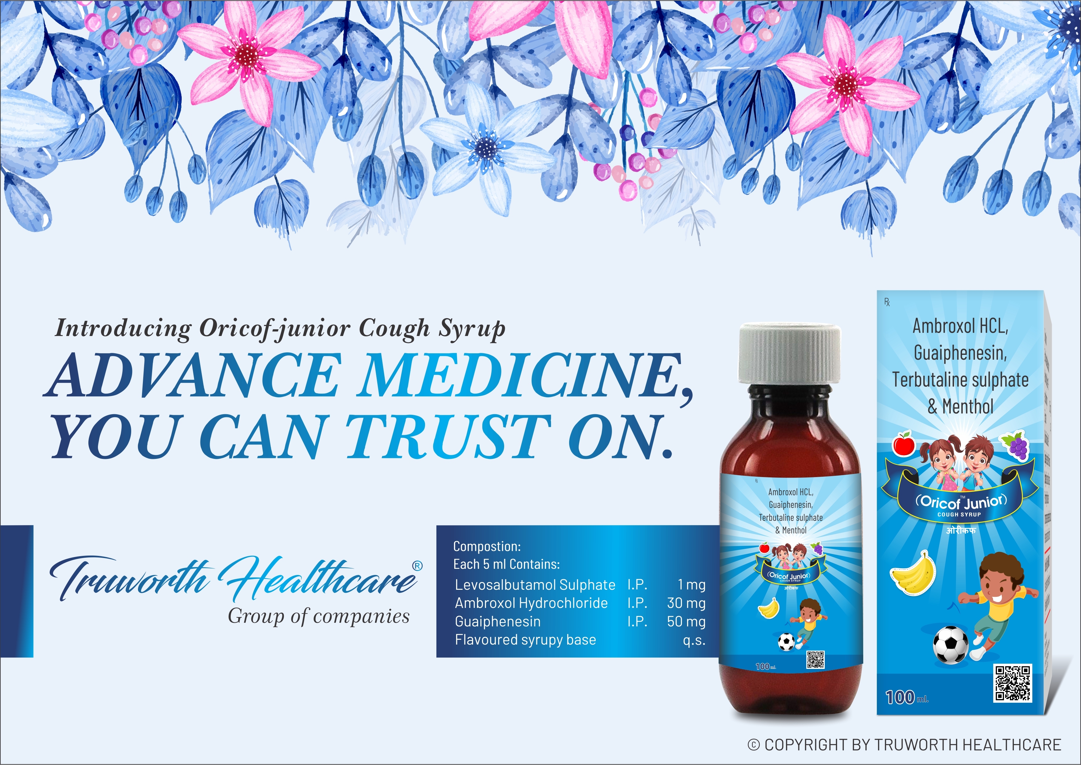 Truworth Oricof Junior (Cough Syrup) - Cas No: 117976-89-3