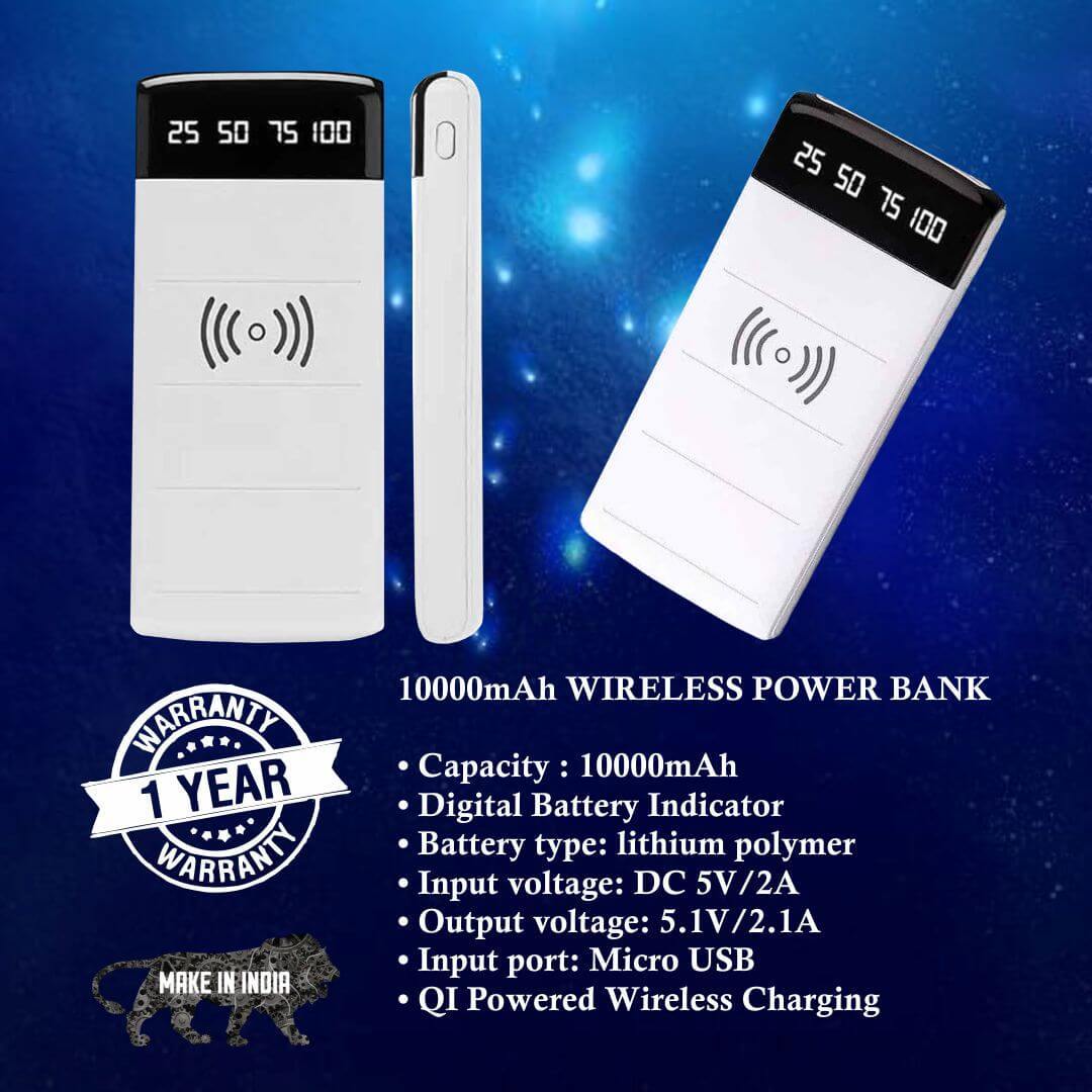 10000mah Wireless Power Bank