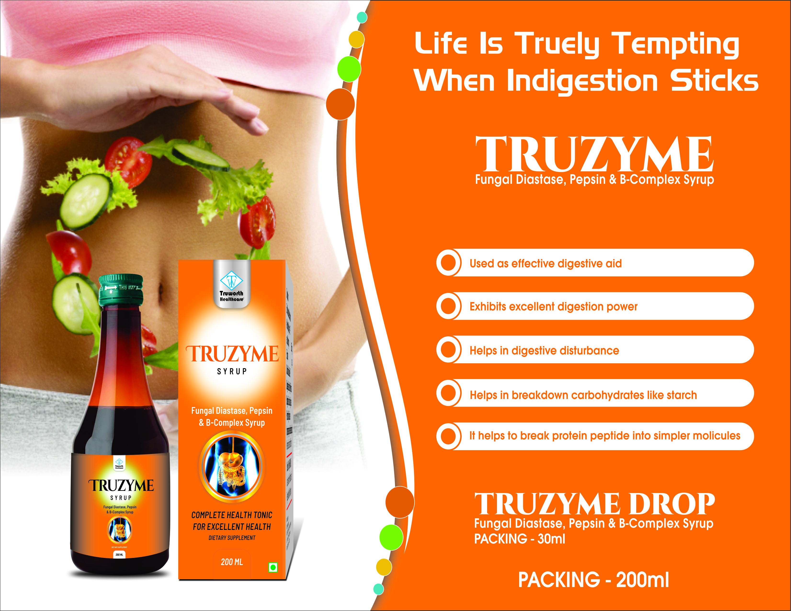 Truworth Truzyme Syrup - Age Group: For Adults