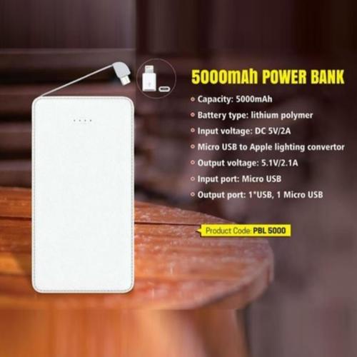 कार्ड पावर बैंक 5000 एमएएच