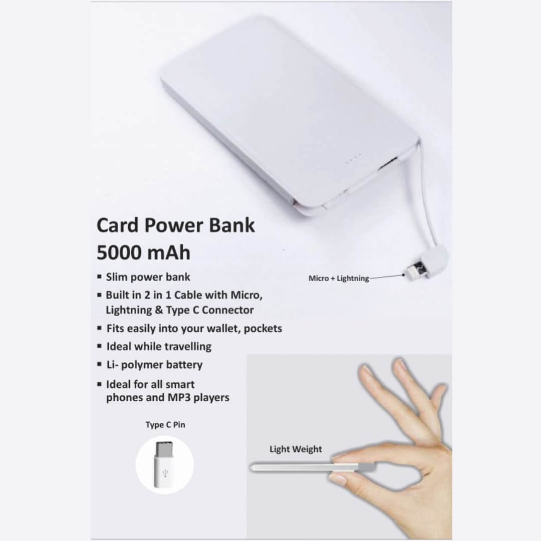 Card Power Bank 5000mah
