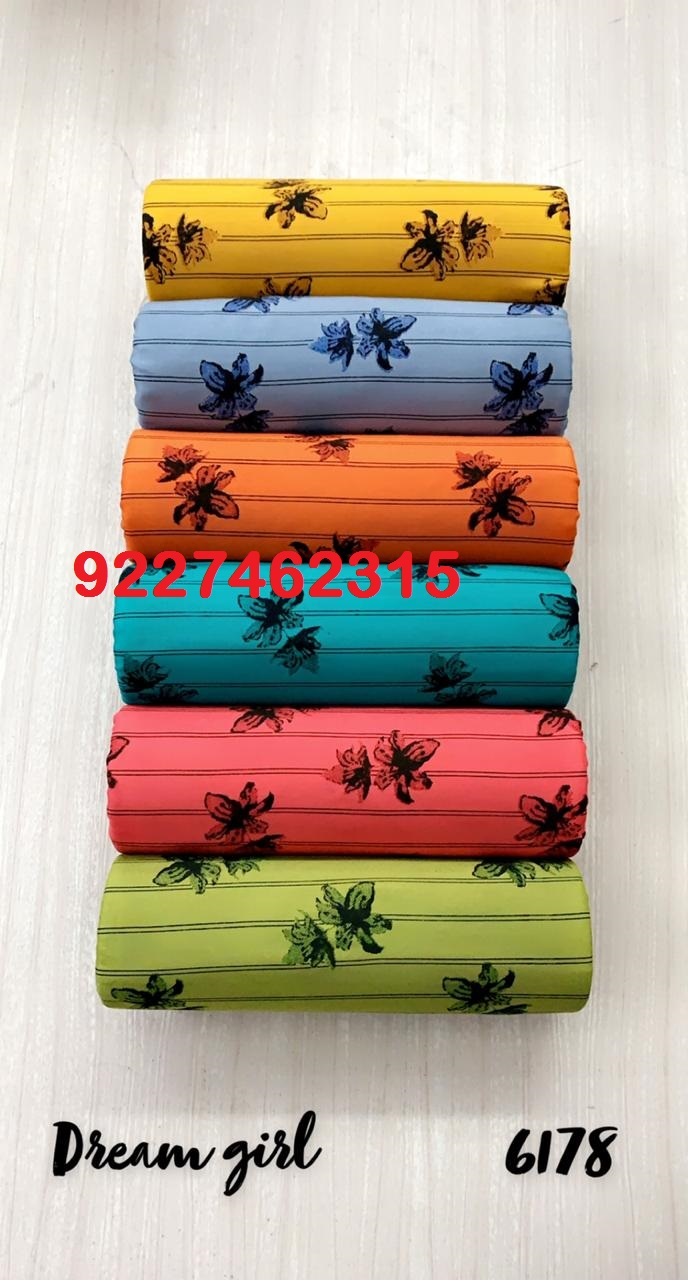 Rayon Printed Fabric - 17kg Quality, 97m Length, 56+ Width, 170 Gsm | Ideal For Kurtis, Palazzos, And Nighties, Plain Style With Printed Texture